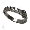 Anillo de compromiso de Oro Blanco 18k con Brillantes Quintillo Trébol de 3 Hojas www.pabloarielcanete.com