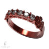 Anillo de compromiso de Oro Rojo 18k con Brillantes Quintillo Trébol de 3 Hojas www.pabloarielcanete.com