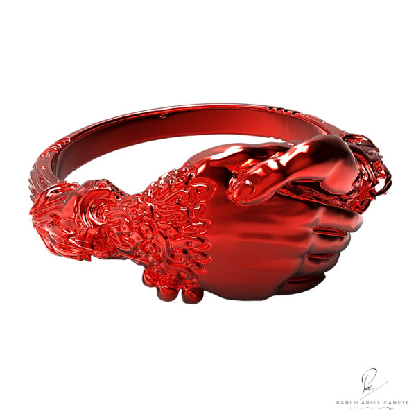 alianza romana en oro rojo 18k alianza romana en oro blanco 18k www.pabloarielcanete.com