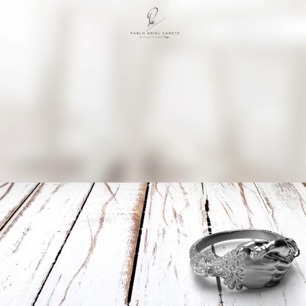 escena alianza romana oro blanco 18k www.pabloarielcanete.com