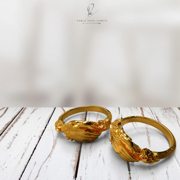 escena alinazas romanas oro amarillo 18k www.pabloarielcanete.com