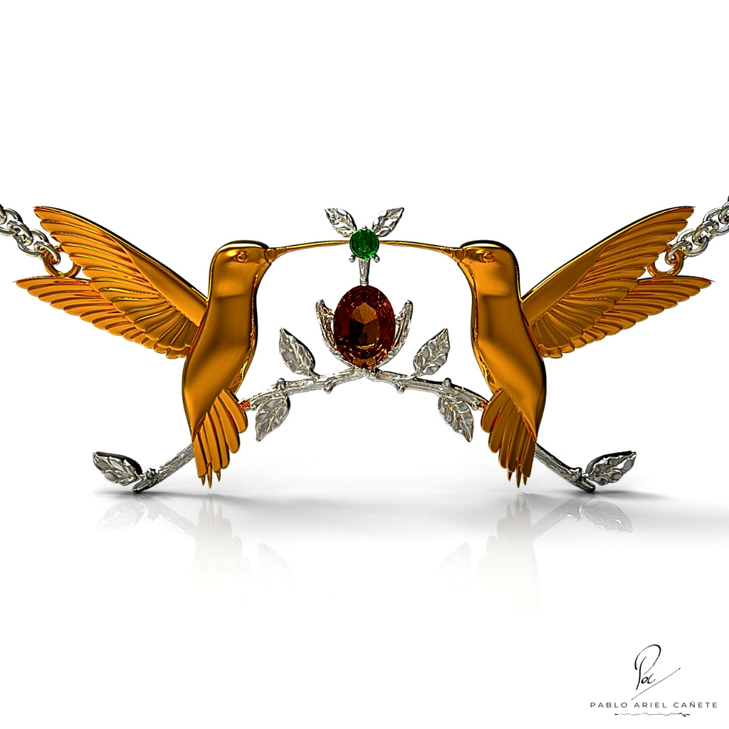 Collar de Colibri en oro 18k de la Marca Pablo Ariel Cañete
www.pabloarielcanete.com