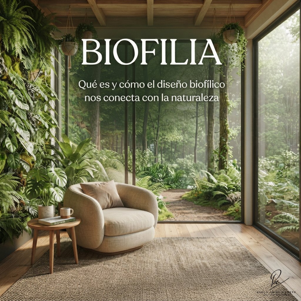 Biofilia: qué es, por qué necesitamos la naturaleza y cómo aplicar el diseño biofílico www.pabloarielcanete.com