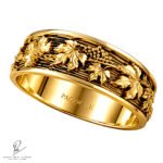 Alianza de Oro Amarillo 18k Hojas de Vid www.pabloarielcanete.com